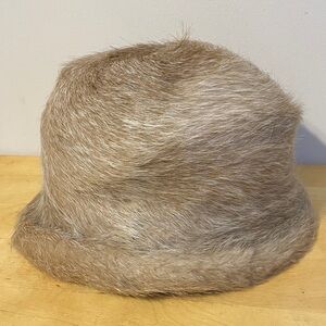 Vintage Faux Fur Bucket Hat